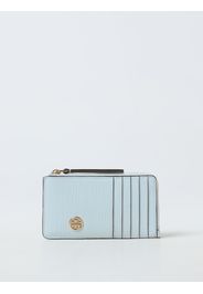 Portacarte di credito Robinson Tory Burch in vernice goffrata