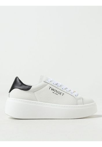 Sneakers Twinset in pelle a grana