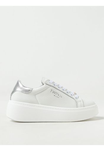 Sneakers Twinset in pelle a grana