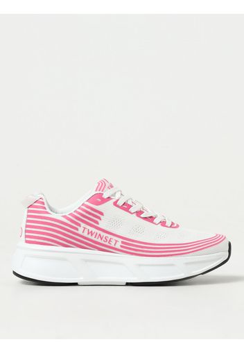 Sneakers Fessura Twinset in maglia e PU