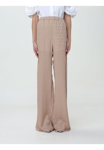 Pantalone Valentino in seta con monogram all over