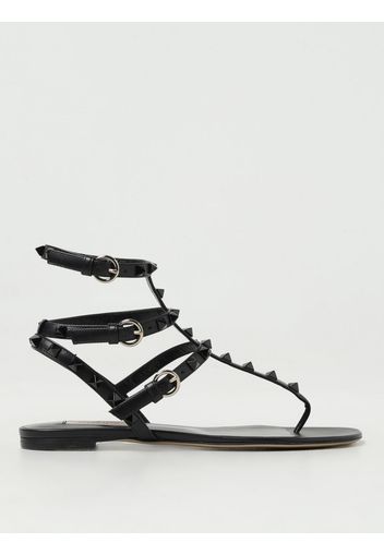 Sandalo Rockstud Valentino Garavani in pelle con borchie all over