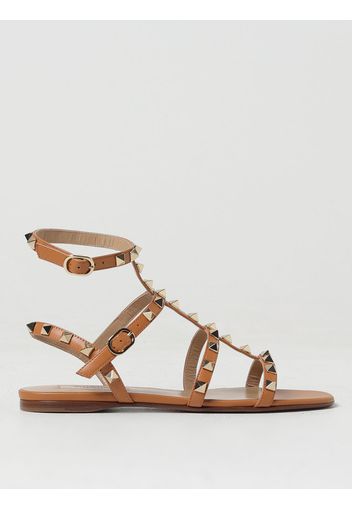 Sandalo Rockstud Valentino Garavani in nappa con borchie all over