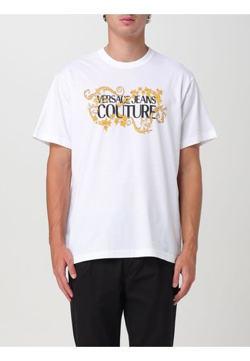 T-shirt Baroque Versace Jeans Couture in cotone con logo