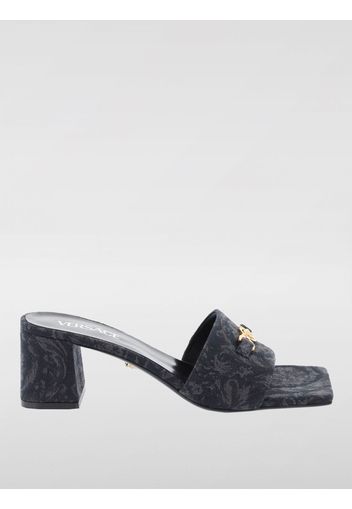 Mules Baroque Versace in tessuto jacquard