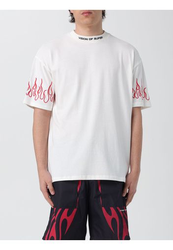 T-shirt Flames Vision Of Super in cotone