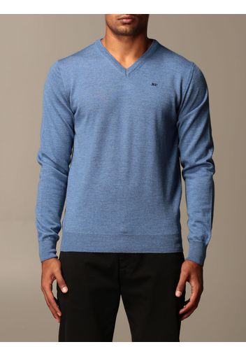 Maglia a v XC in lana Merino extrafine