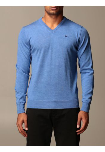 Maglia a v XC in lana Merino extrafine