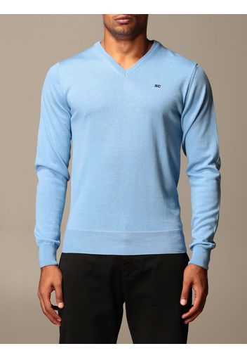 Maglia a v XC in lana Merino extrafine