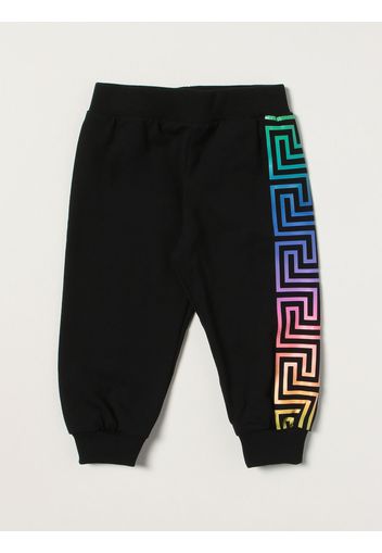 Pantalone jogging Versace Young con greca multicolor