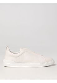 Sneakers Zegna Triple Stitch in pelle martellata