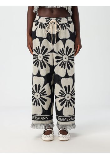 Pantalone Zimmermann in spugna di cotone con motivo floreale jacquard