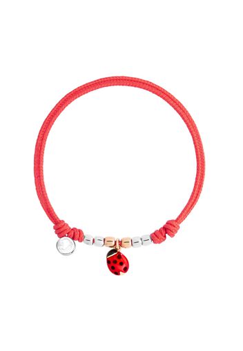 Bracciale cordino coccinella