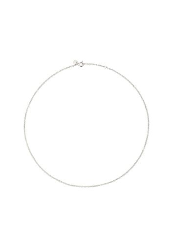 Collana essentials in oro bianco rodiato 18k