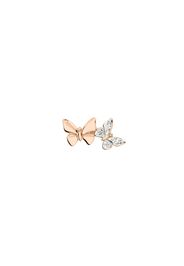 Orecchino stud farfalla oro rosa & diamanti