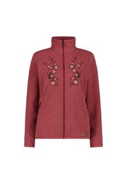 Felpa in pile con zip da donna