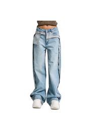 Jeans Baggy Lavati a Vita Media Donna