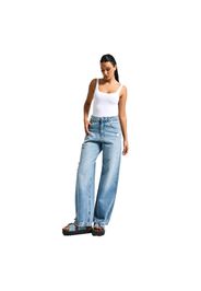 Jeans Baggy a vita alta donna