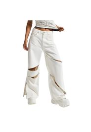 Jeans Baggy a vita alta donna
