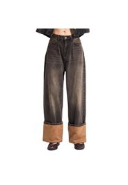 Jeans Baggy vita media donna