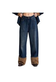 Jeans Baggy vita media donna