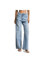Jeans Baggy vita media donna