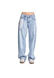 Jeans Baggy Tapered con dettagli moderni vita media donna
