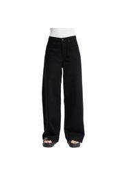 Jeans Baggy Tapered vita media denim donna