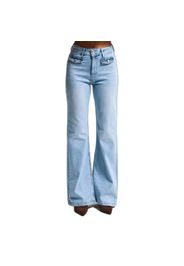 Jeans flare alta vita donna