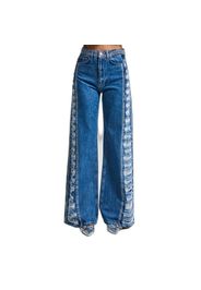 Jeans Flare vita alta donna  Rhinestone