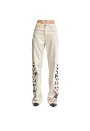Jeans loose a vita alta donna