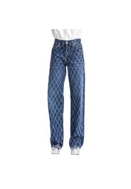 Jeans loose a vita alta donna  Rhinestone