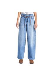 Jeans Loose vita media denim donna