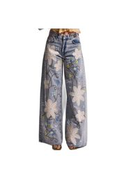 Jeans Palazzo vita media donna  Rhinestone