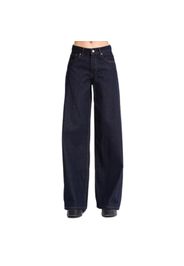 Jeans Palazzo Wide Leg che uniscono eleganza e facilità vita alta donna
