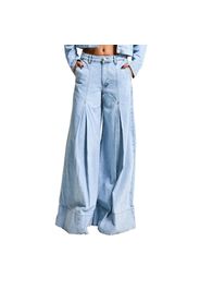 Jeans Palazzo Wide Leg fluido senza tempo e versatile a vita media donna