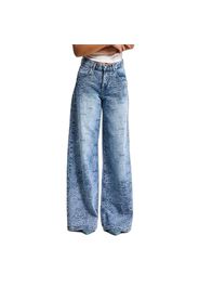 Jeans Palazzo Wide Leg versatili e raffinati a vita media donna