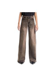 Jeans Palazzo Wide Leg raffinati e senza tempo a vita alta donna