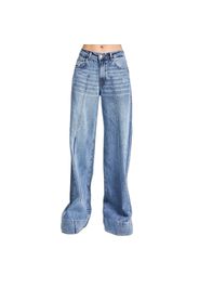Jeans Palazzo Wide Leg raffinati vita alta donna