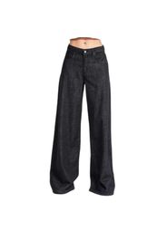 Jeans Palazzo Wide Leg vita alta denim donna