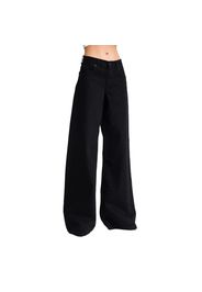 Jeans Palazzo a gamba larga vita alta donna