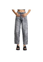 Jeans Relaxed vita media cotone donna