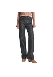 Jeans Straight look classico vita media denim donna