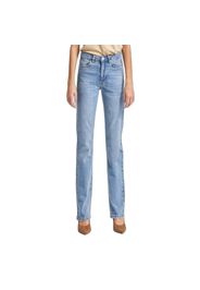 Jeans Straight Raffinati Vita Alta Donna
