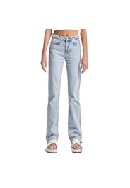 Jeans Straight Raffinati Vita Alta Donna