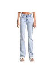 Jeans Straight Raffinati Vita Alta Donna
