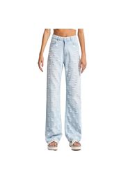 Jeans Straight vita alta classico denim senza tempo donna