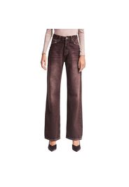 Jeans Straight alta vita Denim versatile donna