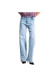 Jeans Straight alta vita denim stretch leggero donna