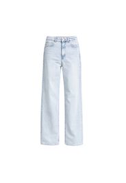 Jeans Straight alta vita misto denim donna